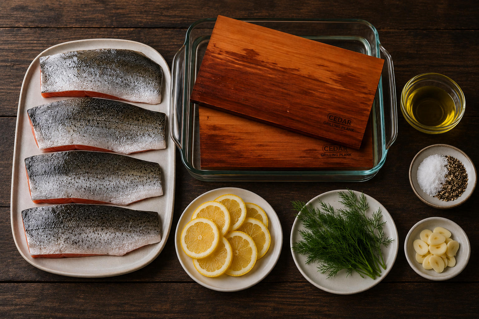 cedar plank trout ingredients