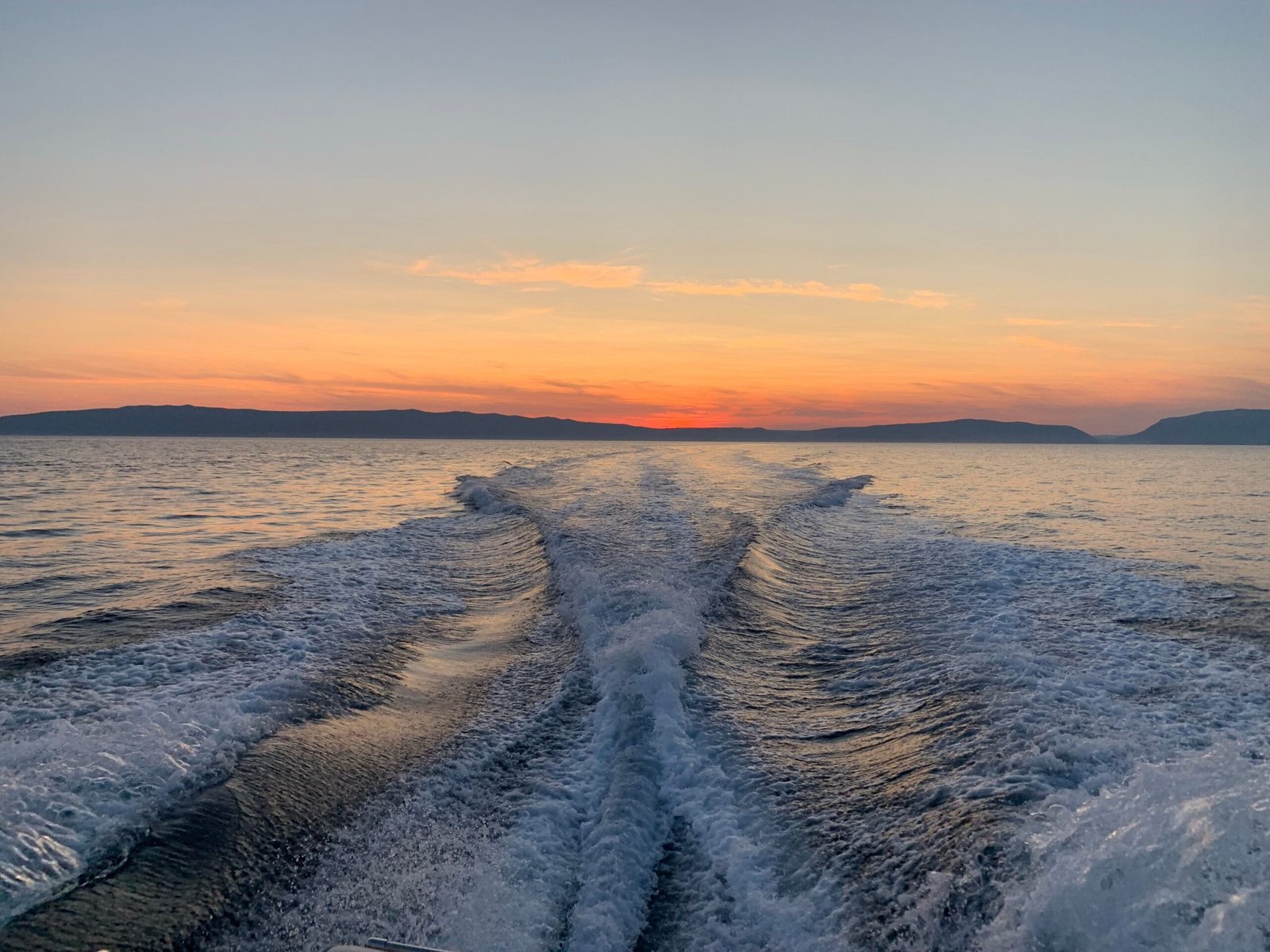 sunset on the water
