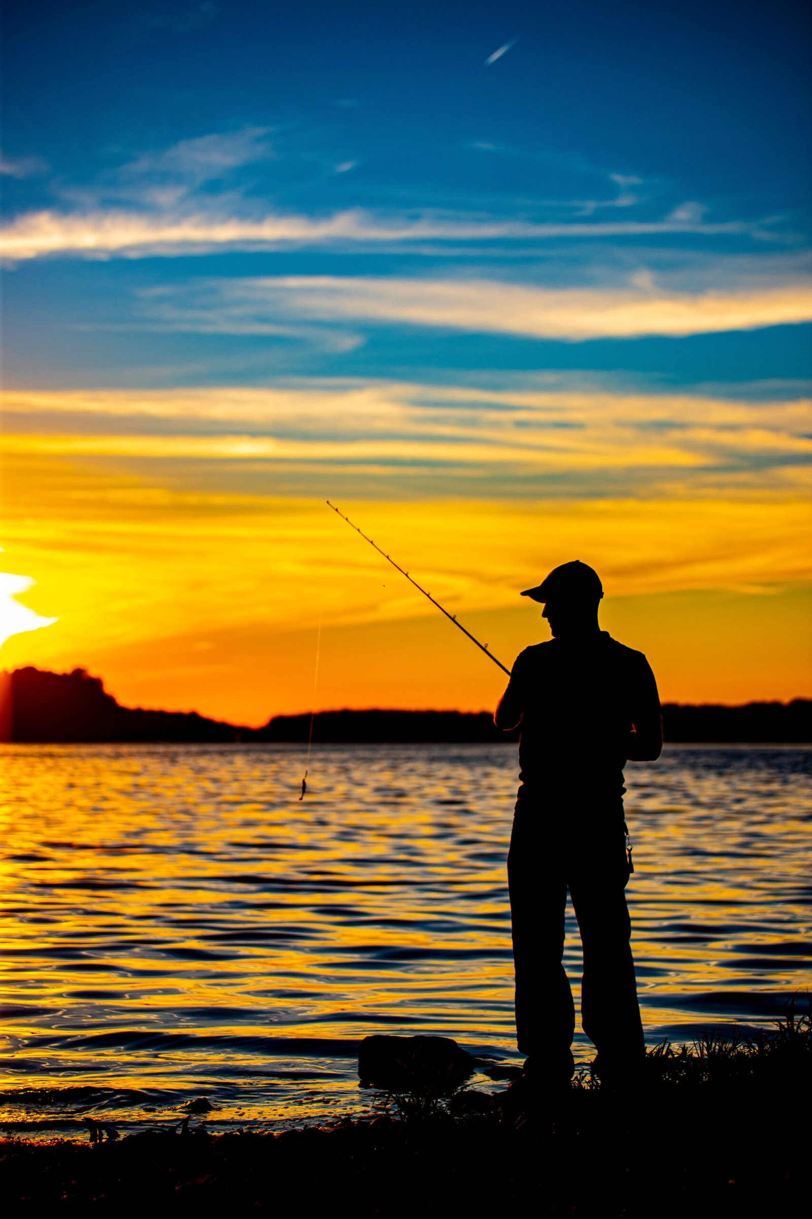fishing sunrise
