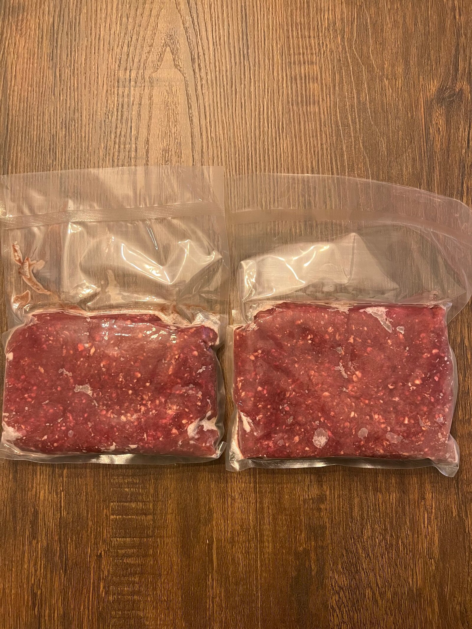 frozen ground venison