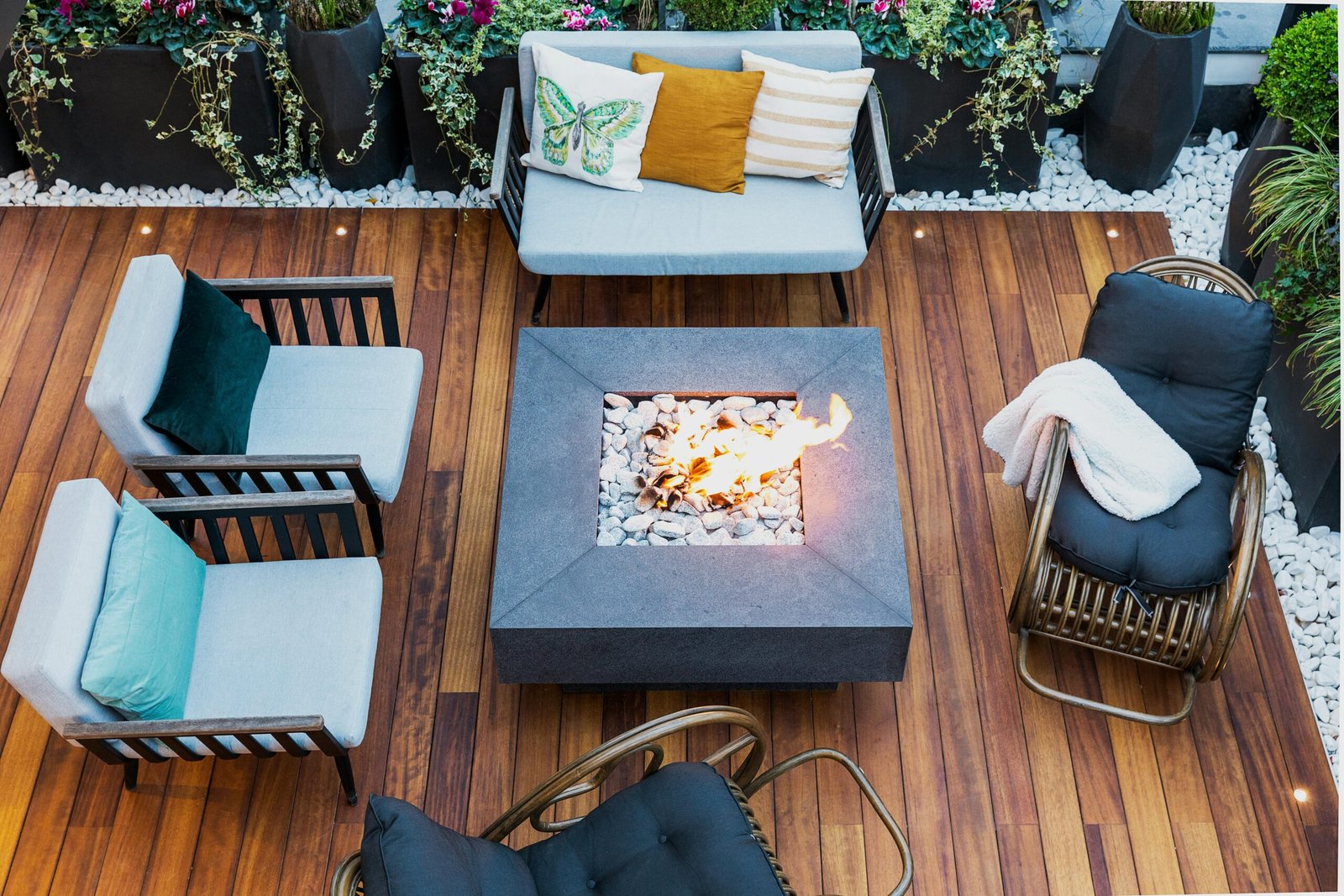 portable gas fireplace