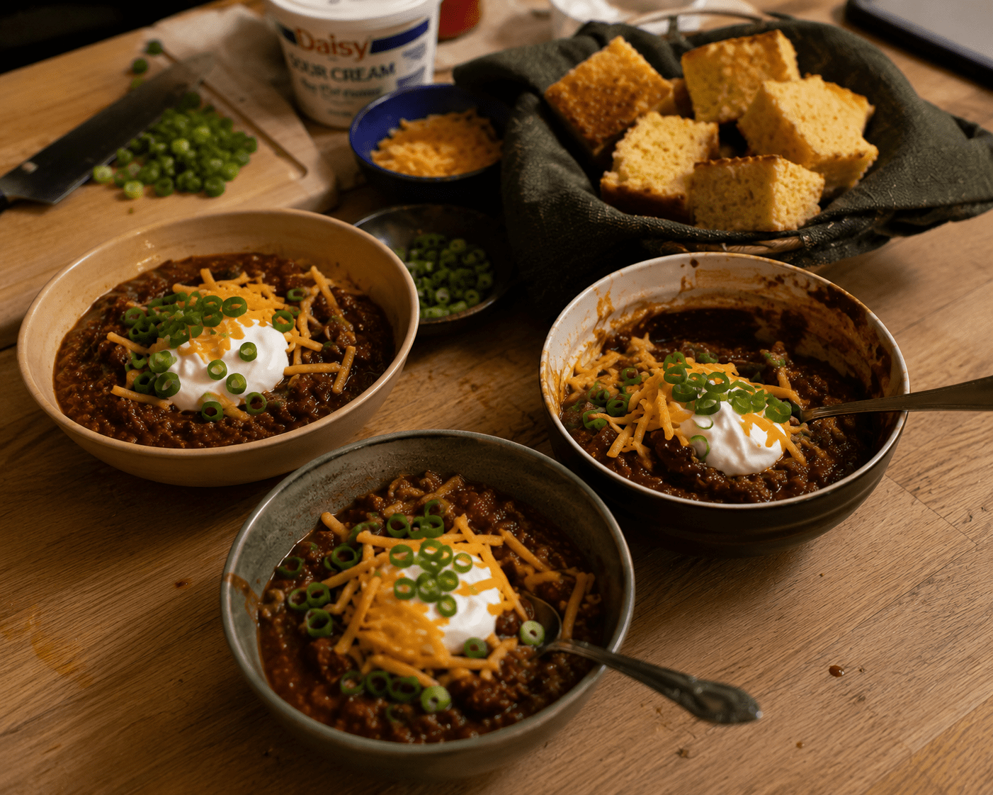served chili