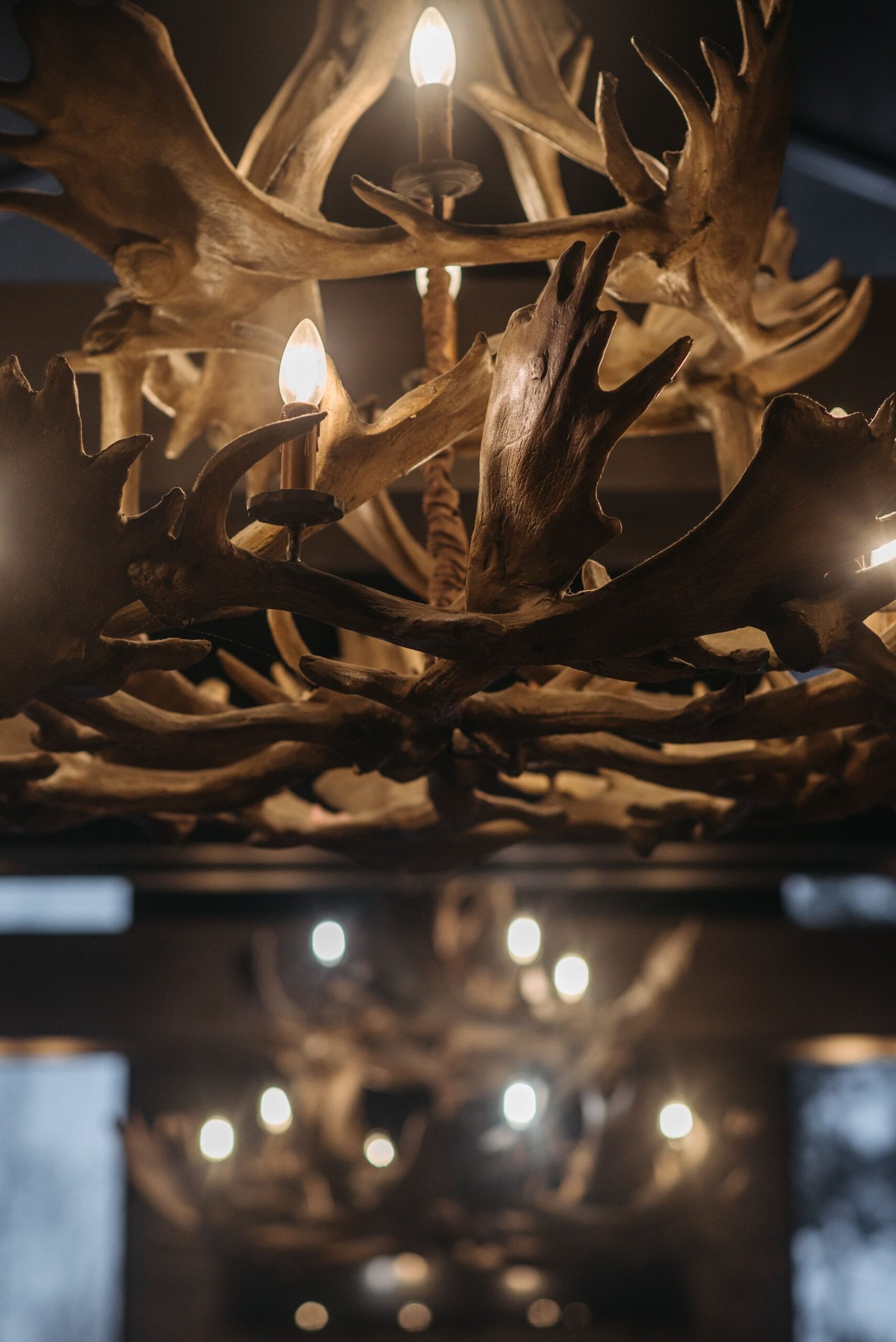 antler chandelier